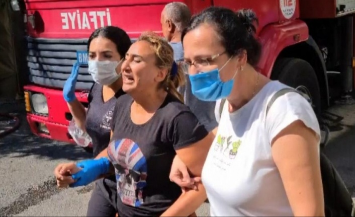 Alanya'da çocuklarını vermemek için evini yakan anne adliyede