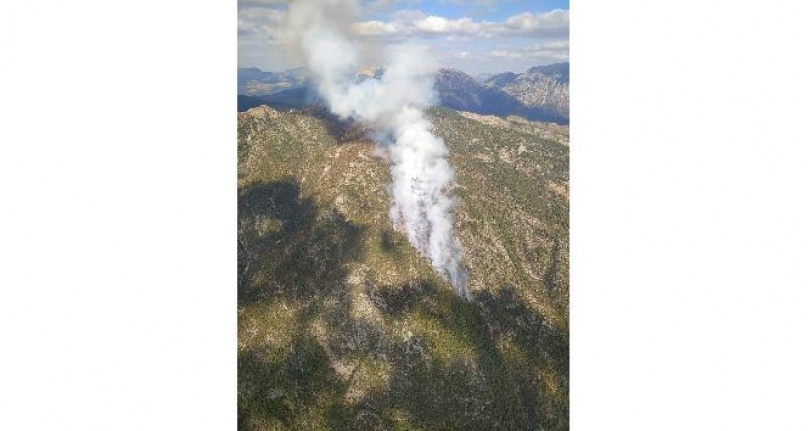 Orman yangınına 15 helikopter 3 uçak desteği