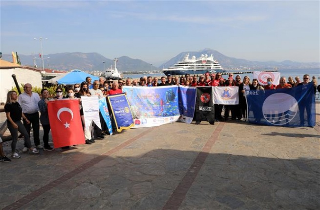 7. Alanya Dip Temiz Tertemiz farkındalık etkinliği gerçekleştirildi