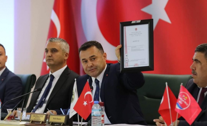 Alanya Belediyesi 'Alaiye Su' patentini aldı