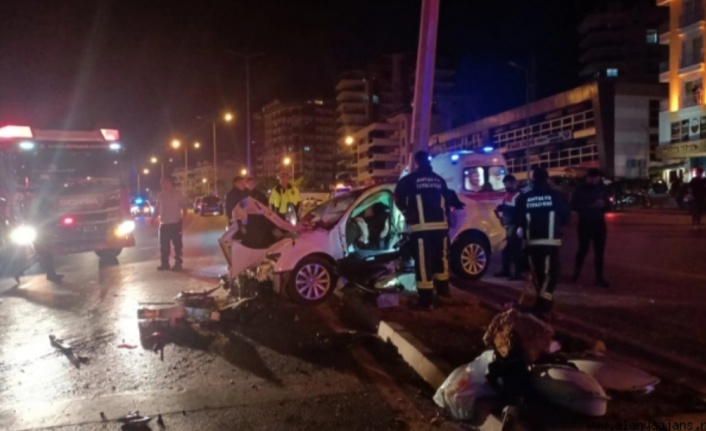 Alanya'da feci kaza: 2 ağır yaralı var