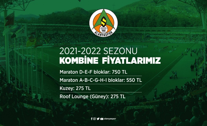 Alanyaspor'un indirimli kombine bilet satışı başladı