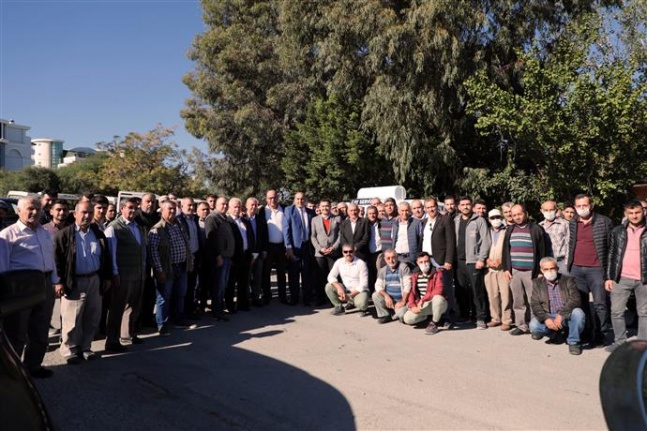 Başkan Yücel minibüs esnaflarıyla buluştu