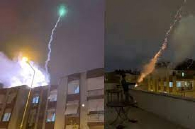 Çatıdan ateşledikleri havai fişek yanlarına düşünce çil yavrusu gibi dağıldılar