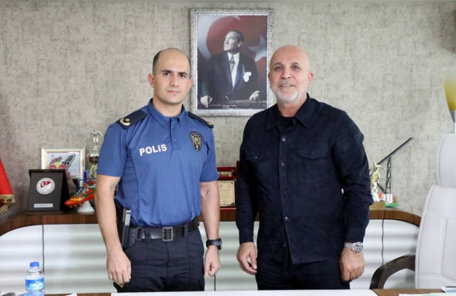 İlçe Emniyet Müdürü Patat’dan Başkan Çavuşoğlu'na ziyaret