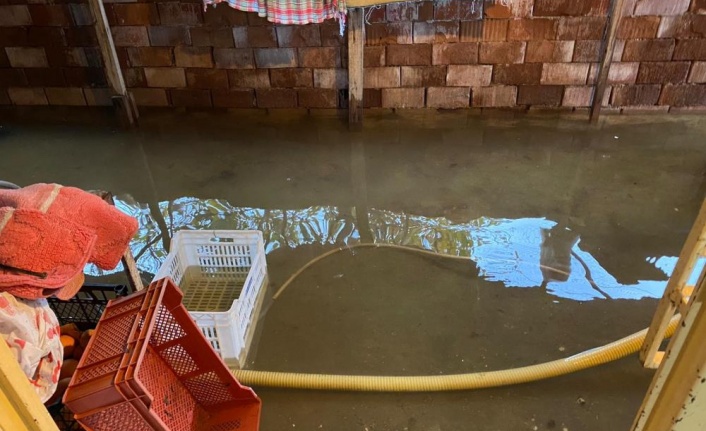 41 saatlik yağış, evleri su altında bıraktı