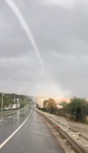 Alanya'da korku dolu anlar