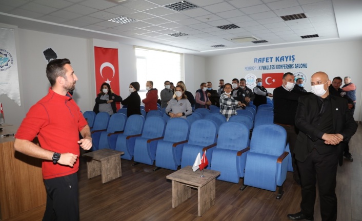 ALKÜ güvenlik personeline beslenme ve egzersiz eğitimi