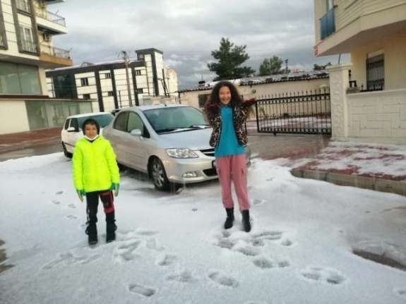 Antalya'da dolu sürprizi