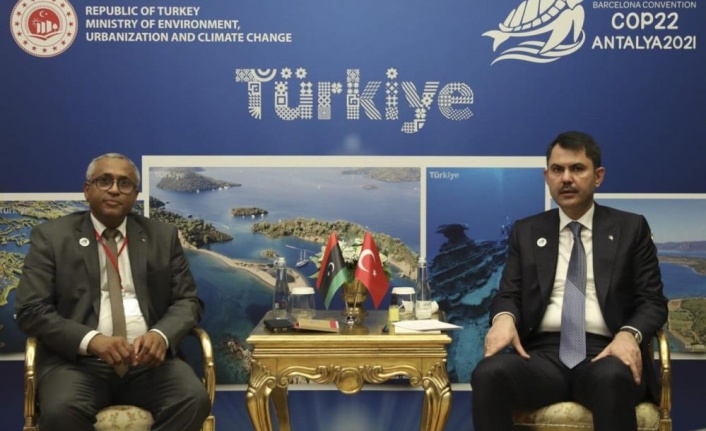 Bakan Kurum, Libya Çevre Bakanı el-Münir ile görüştü