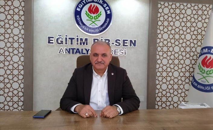 Eğitim Bir Sen Antalya Şube Başkanı Miran: “İnsan hakları ihlallerine sessiz kalmadık”