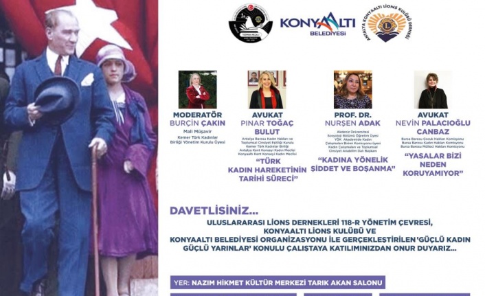 Konyaaltı’nda Güçlü Kadın Güçlü Yarınlar Çalıştayı