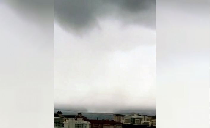 Alanya'da denizde hortum çıktı