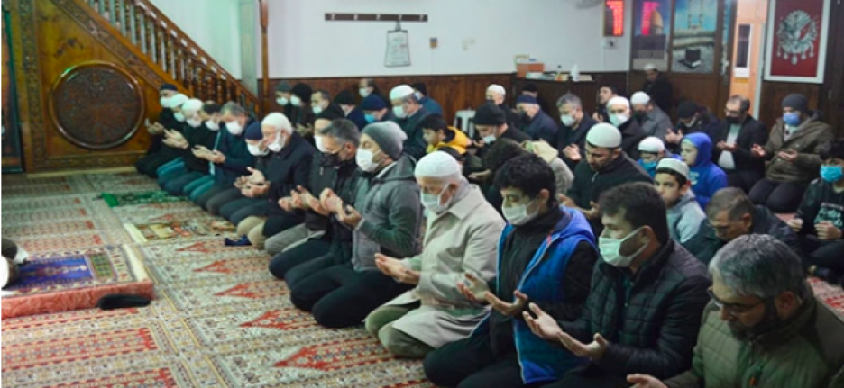 Alanya'da sabah namazında buluştular