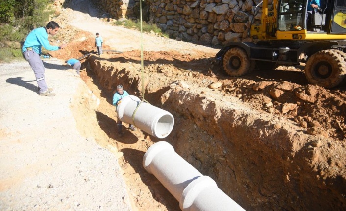 Alanya’da yağmur suyu çalışması