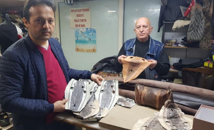 Balon balığı kadın çantası oldu, cüzdan, cep telefonu ve bilgisayar kılıfı yolda