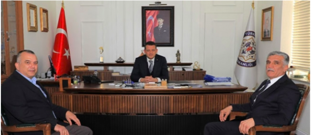 Paşa Özkan'dan Kaymakam Ürkmezer'e ziyaret
