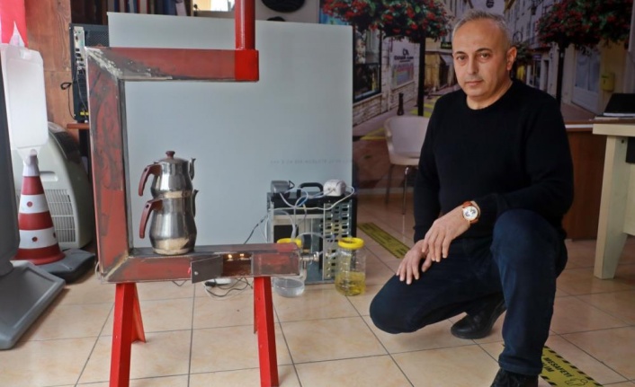 1,5 litre benzinle 3 gün boyunca ısıtan soba yaptı