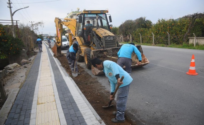 Alanya’da asfalt yenileme çalışmaları