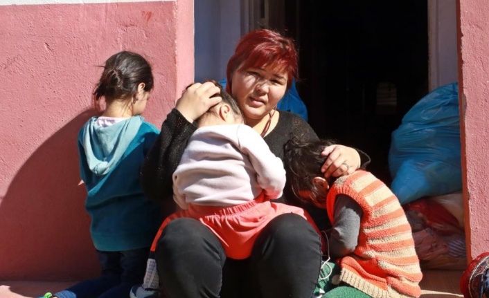 Eşinden şiddet gören Kırgız kadın, 3 çocuğuyla sokağa atıldı