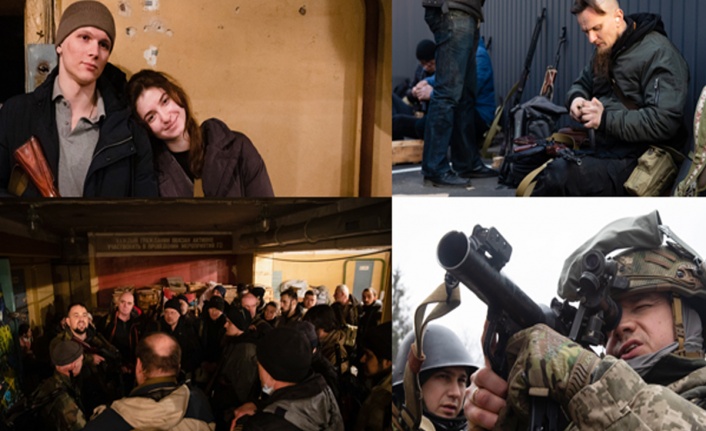 Kiev halkı silahlanıyor