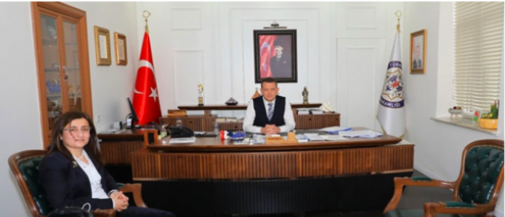 Türk Telekom Müdürü Kaymakam Ürkmezer'i ziyaret etti