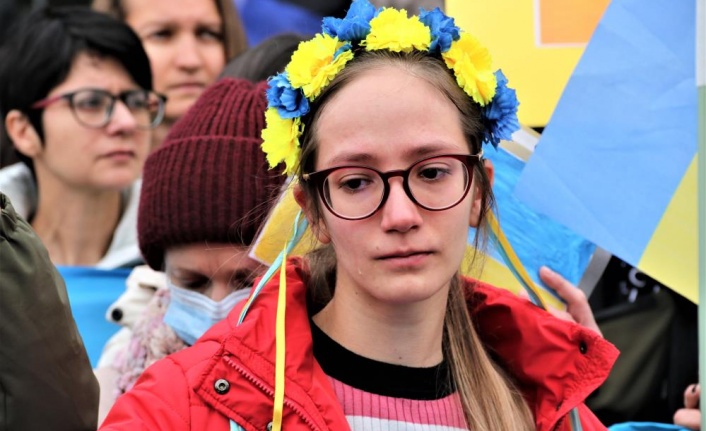 Ukraynalı vatandaşlardan Rusya’nın başlattığı operasyona gözyaşları arasında tepki