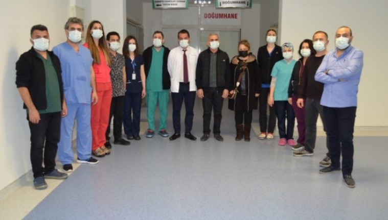 Açık kalp ameliyatı olan hastalardan Alanya EAH’a teşekkür ziyareti