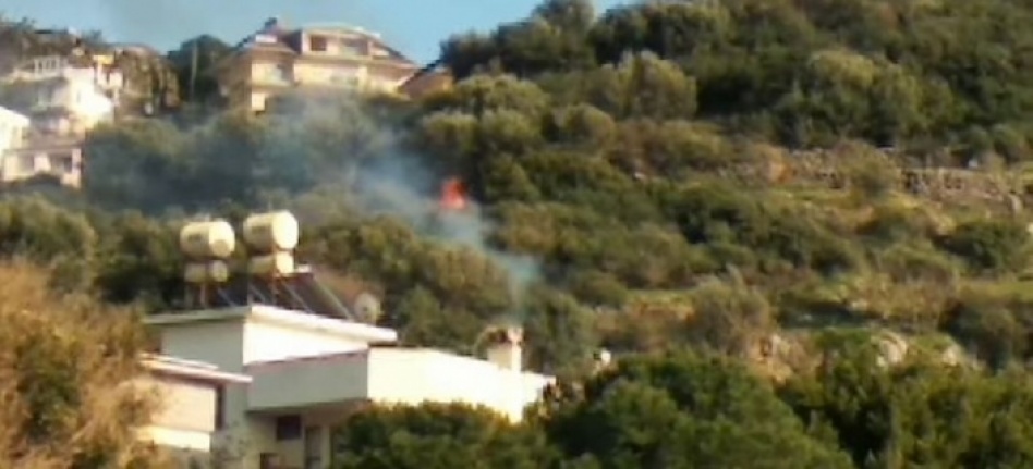 Alanya Kalesi’nde korkutan yangın