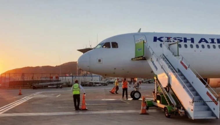 GZP Alanya Havalimanı’nda Tahran’dan ilk kez gelen uçak coşkuyla karşılandı