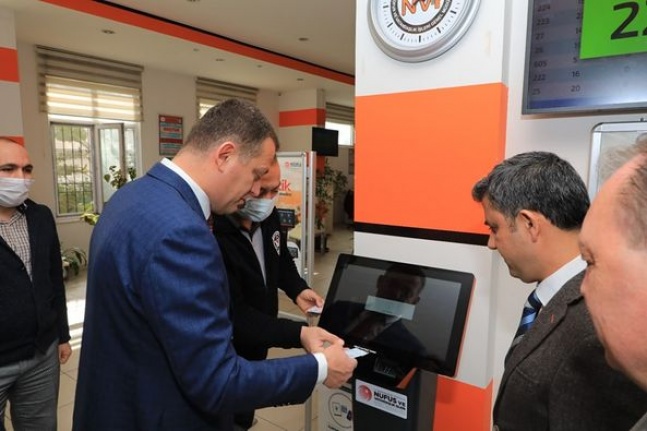 Kaymakam Ürkmezer'den Nufüs Müdürlüğüne ziyaret