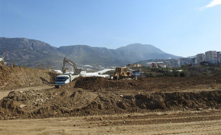 Mahmutlar'da imar yolu çalışmaları hızlandı