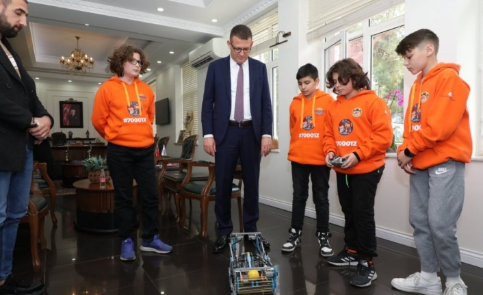 Şampiyonlardan Kaymakam Ürkmezer’e ziyaret