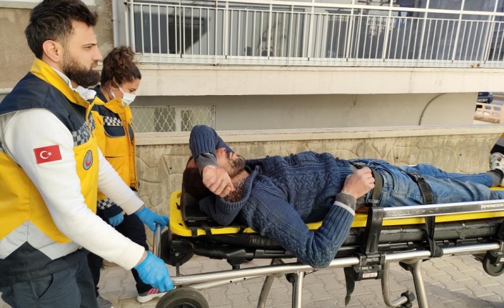 Cami inşaatından alüminyum panel çalan şüpheli kaçamadı