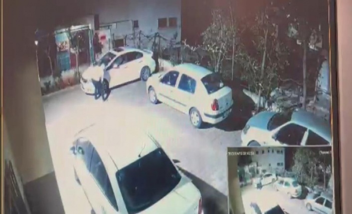 Jet lastik canavarı güvenlik kamerasında