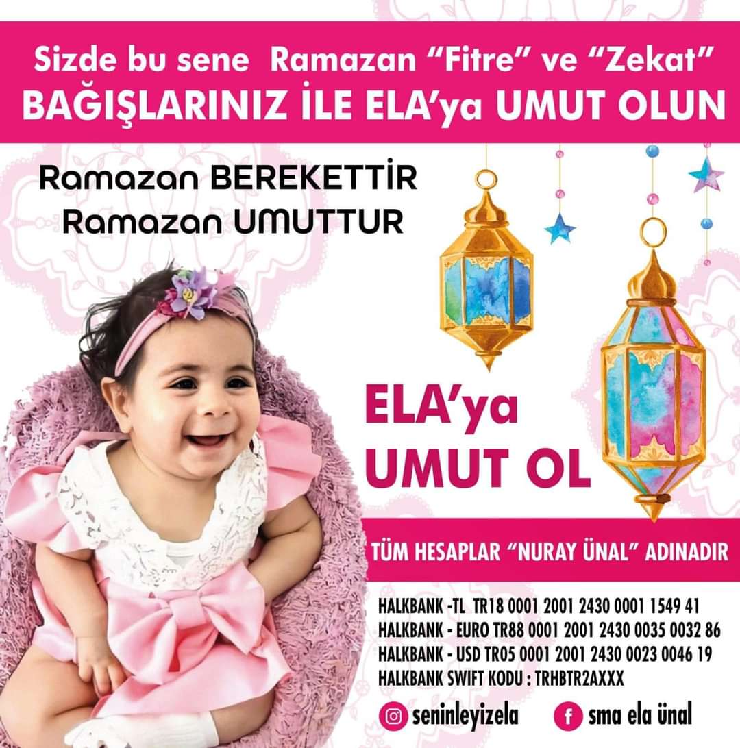 MHP Alanya ve Ülkü Ocakları’ndan Ela Bebek için ‘Fitre ve Zekat’ çağrısı