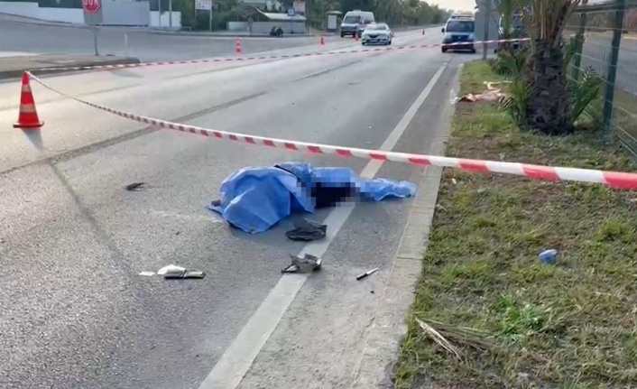 Alanya'da 18 yaşındaki gencin hayatını kaybettiği kaza anı kamerada