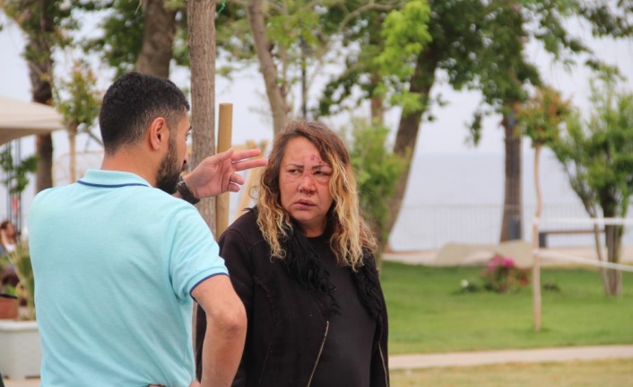 Darp edilmiş olarak yardım isteyen Rus kadın hastaneye kaldırıldı