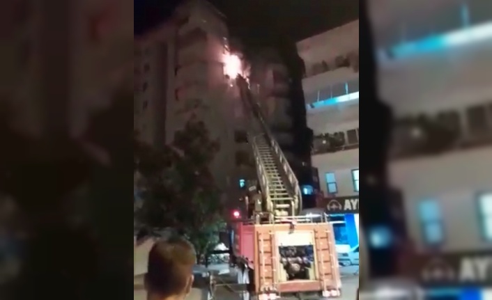 Alanya'da apartmanda yangın kabusu