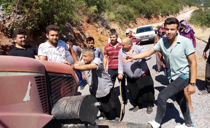 Alanya'da su kavgasında halk kepçenin önüne yatmıştı! Muhtardan açıklama var