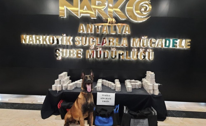 Antalya'da bir TIR'da 50 kilo uyuşturucu ele geçirildi