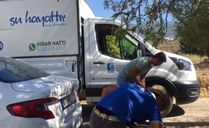 Alanya'da koca mahalleyi susuz bırakan kaçakçı bulundu