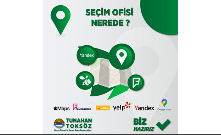 Tunahan Toksöz'ün ALTSO Seçim Merkezi Hazır