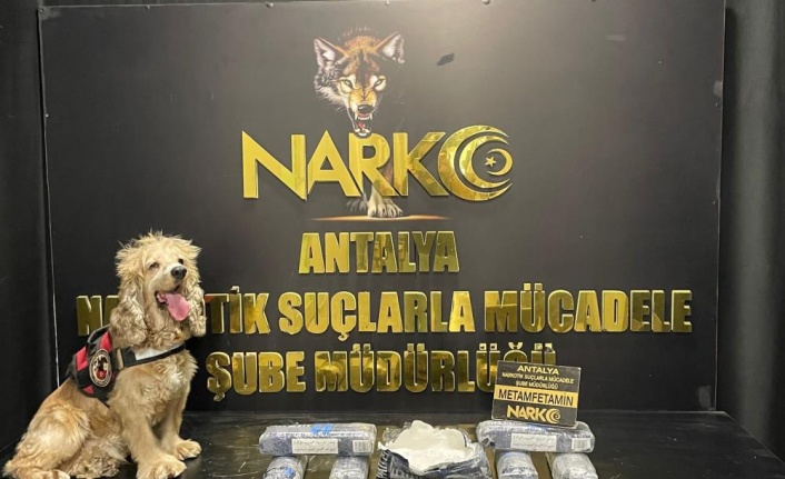 Antalya'da 6 kilo 512 gram metamfetamin ele geçirildi: 7 gözaltı