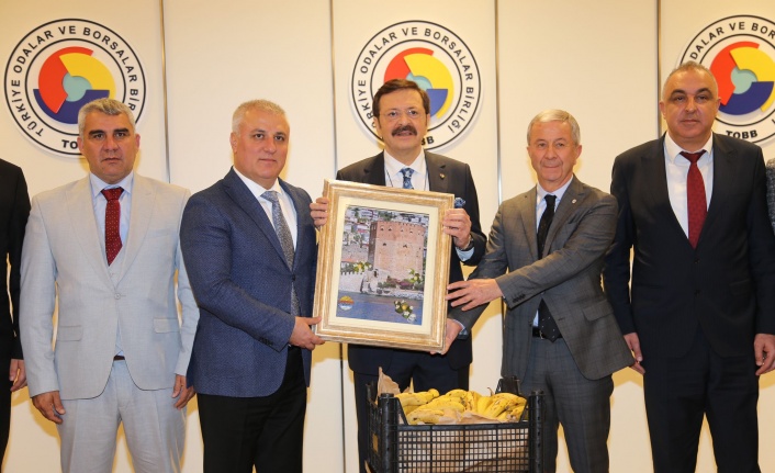 ALTSO heyeti Bakan Muş ve Başkan Hisarcıklıoğlu ile görüştü