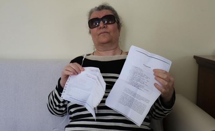 Alanya'da görme engelli kadının elden verdiği 7 yıllık kirasını yok sayıp icraya verdi
