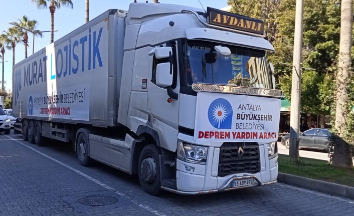 Antalya Büyükşehir Belediyesi’nin Alanya’da yardım çalışmaları sürüyor