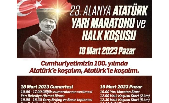 Atatürkçü Düşünce Derneği'nden Atatürk Yarı Maratonu ve Halk Koşusu
