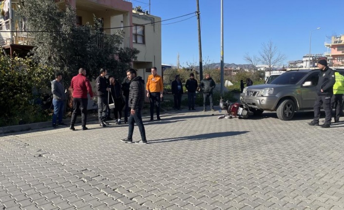 Gazipaşa'da motosikletle otomobil çarpıştı: 1 yaralı