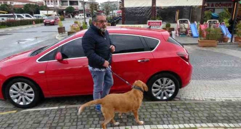 Alman vatandaşı bu kez de köpekle birlikte otomobili çaldı